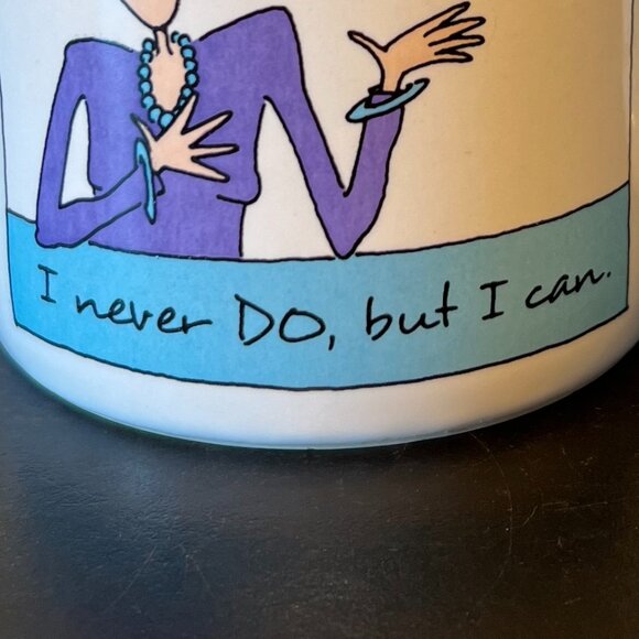 Vintage HALLMARK “I Can Bring Home the Bacon, Fry It Up in a Pan..." Mug ~ 1980s - Picture 5 of 11